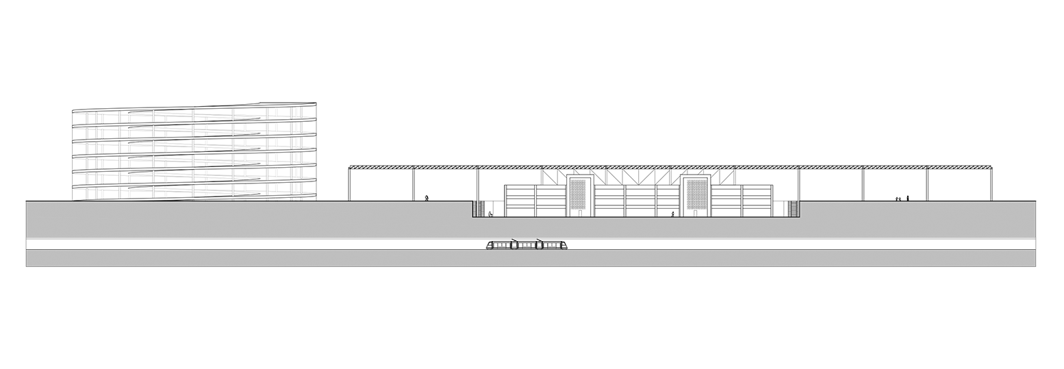 Coupe longitudinale du projet Anagnina