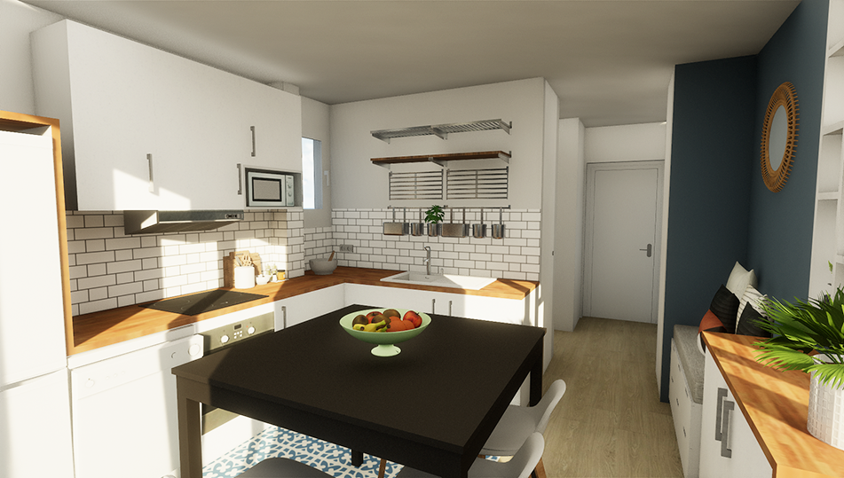 La cuisine appartement de Colombes