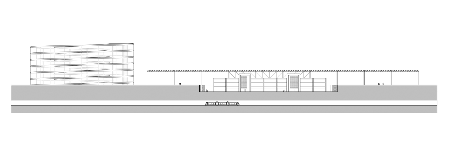 Coupe longitudinale du projet Anagnina