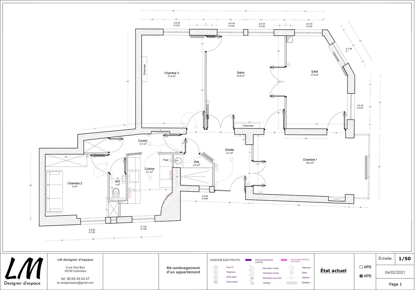 Plan état actuel Port Royal